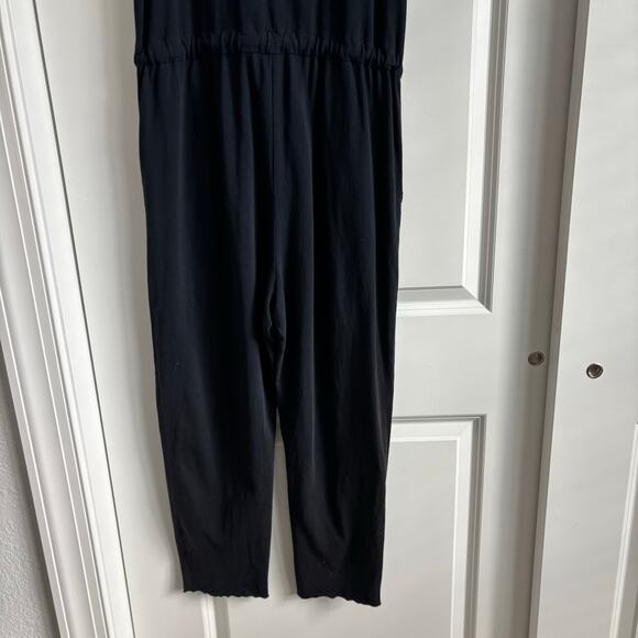 FRANK & EILEEN Heritage Jersey Tank Jumpsuit Sz S Black Essential Basic - Picture 5 of 16